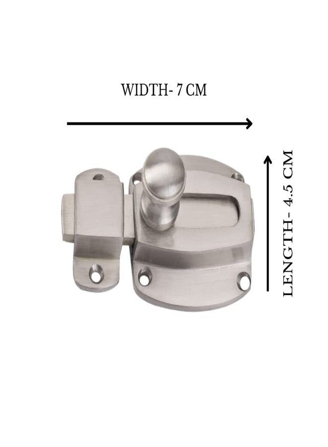 Sardar Brass Door Latch SS Finish| Baby Latch Lock| Sliding Latch Lock| Tower Bolt for Home, Office, Kitchen, Bathroom - Image 3